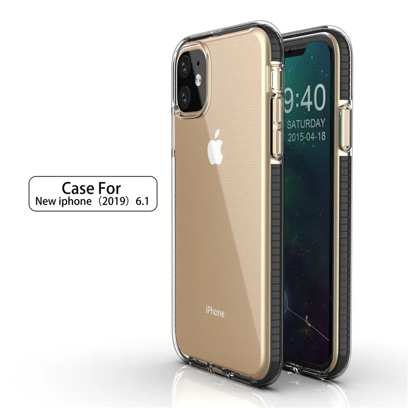 Уникальный дизайн двойной цветной ТПУ анти-осенний чехол для телефона iphone 6 7 8X11 Pro