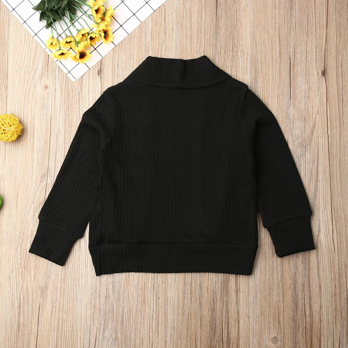 2019 New 1-6Y Kids Baby Girls Knit Sweater Coat Long Sleeve Cardigan Solid Warm Jacket Outfits Autumn Winter Clothes | Детская одежда и