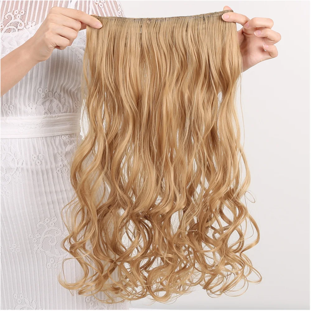 WEILAI 24 ''длинные кудрявые женские удлинители волос на зажиме черные коричневые