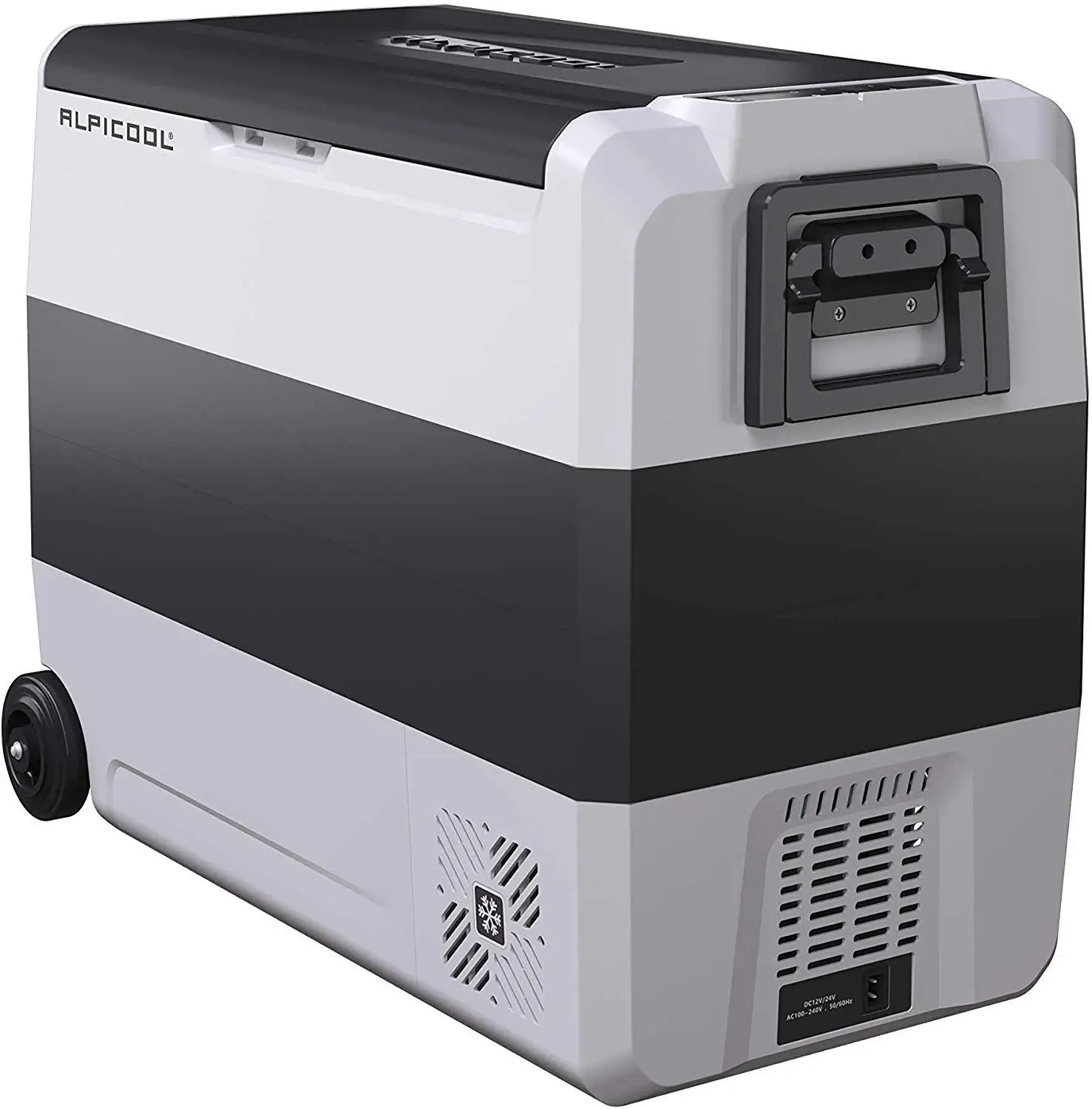 

60L Portable Car and Home use Compressor Fridge with Wheels and Handle,Mini Freezer Car Refrigerator DC 12V24V AC 220V