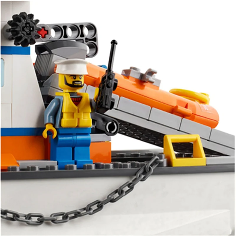 Juego de bloques de construcci&oacute;n modelo 844 para ni&ntilde;os, juguete de ladrillos para armar estaci&oacute;n de la estaci&oacute;n de polic&iacute;a de ciudad, ideal para regalo, c&oacute;digo 10755, compatible con 60167 piezas-4