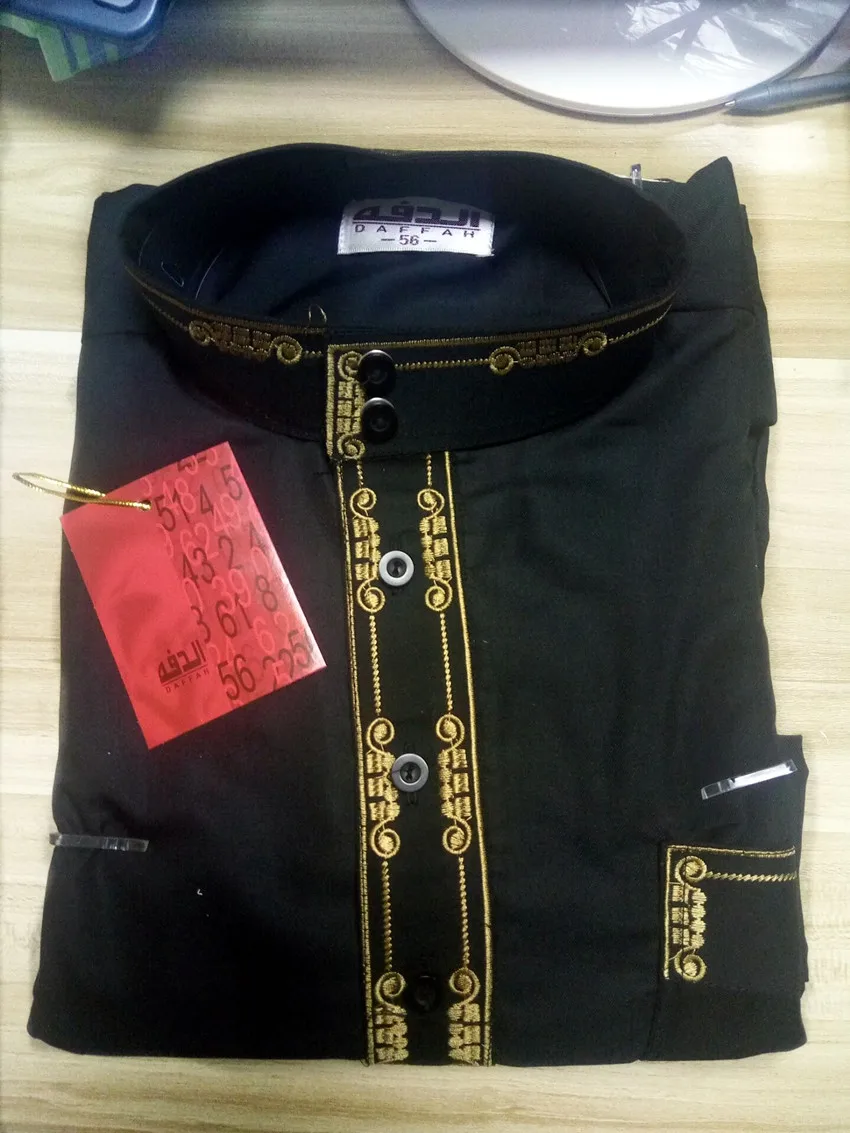 Мусульманский Для мужчин халат Исламская Дубай Абая кафтан Рамазан молитва Jubba