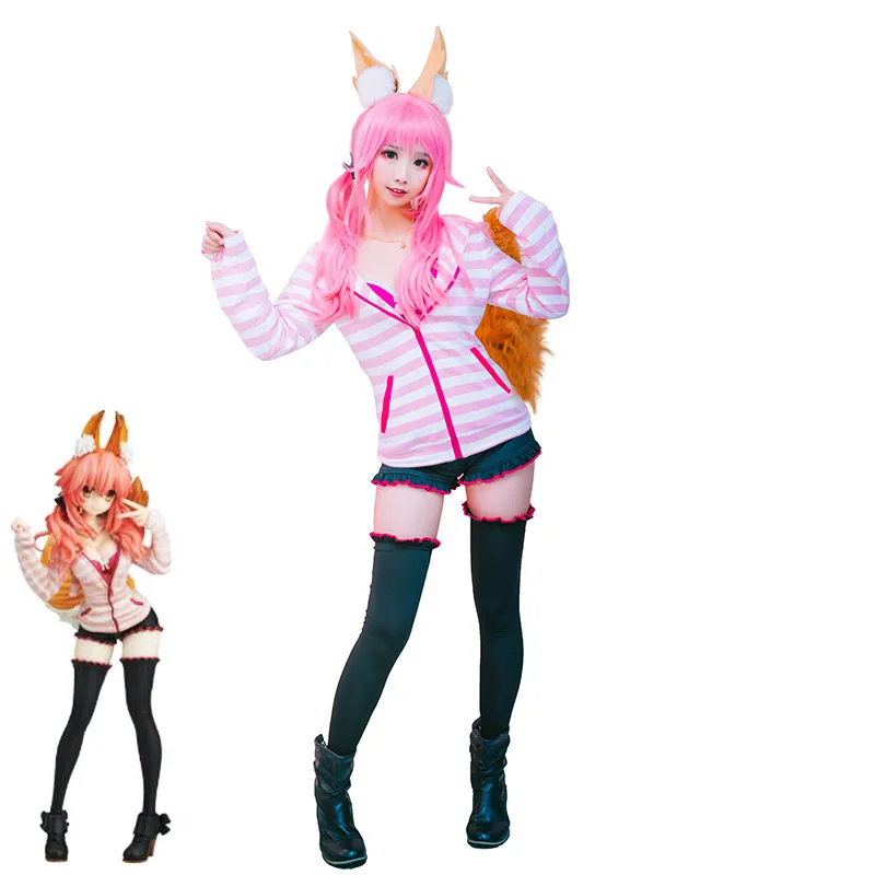 Костюм для косплея из игры Fate EXTRA Tamamo no Mae костюмы тамамо повседневный костюм