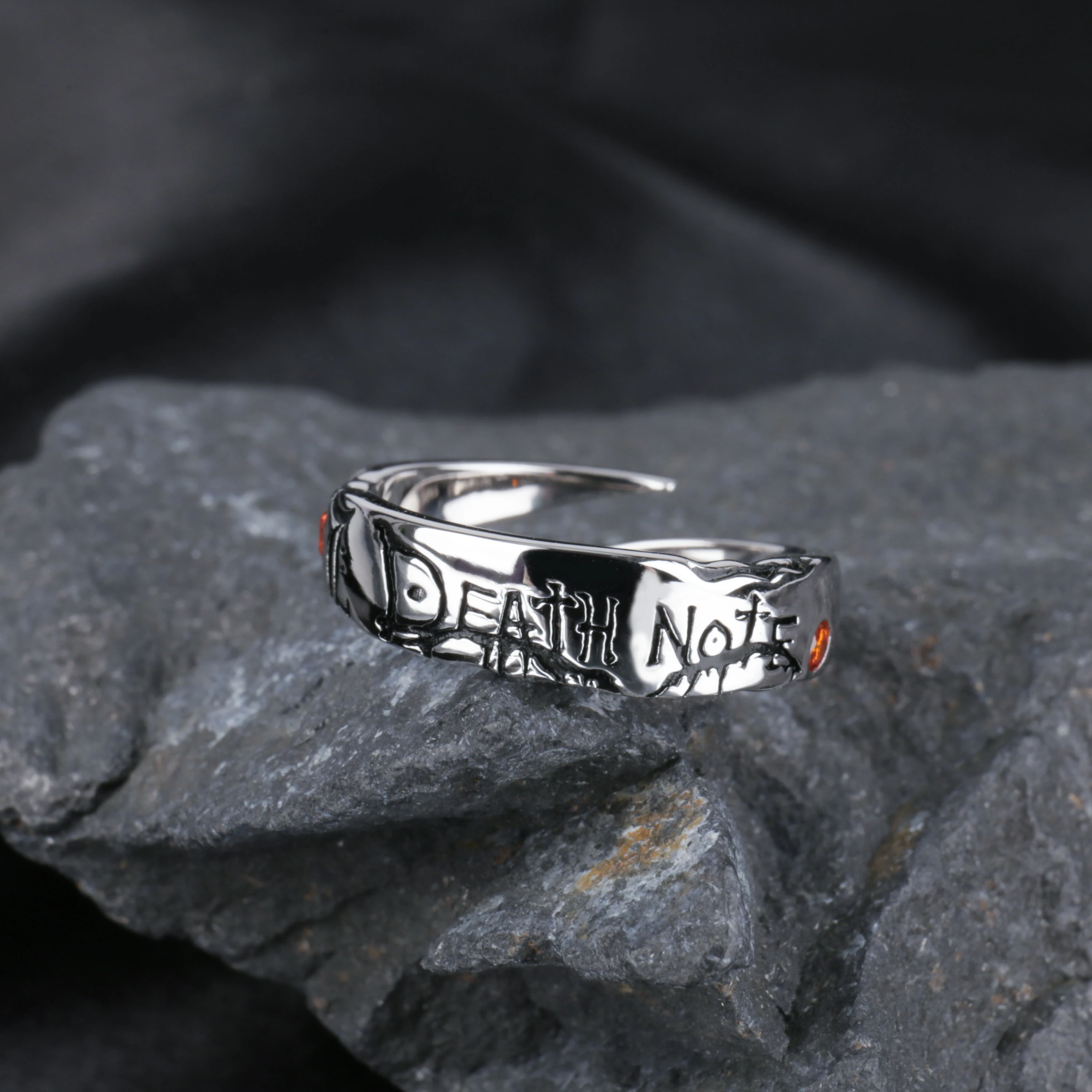 Anime DEATH NOTE S925 Silver Jewelry Ring for Cosplay Accessory High Durability Adjustable |