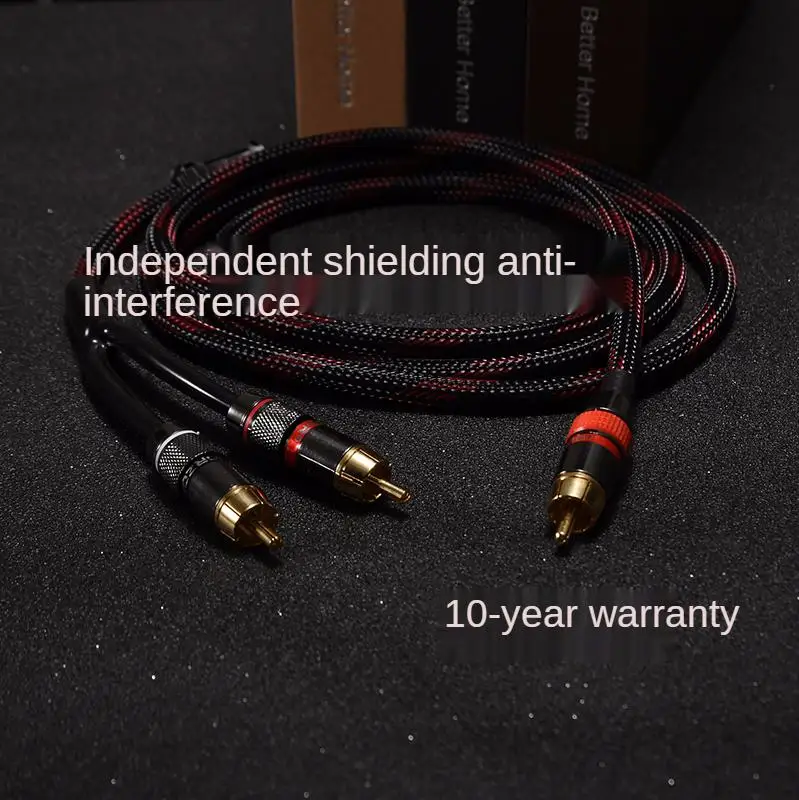 Кабель-адаптер HIFI 0 5 м 1 2 3 RCA Y сабвуфер Y-образный кабель 1x Cinch на 2x аудио rca
