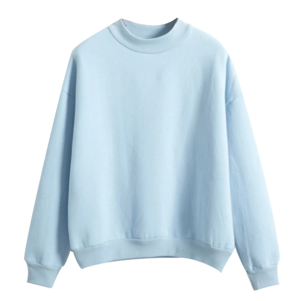 Hot 8 Colors Autumn Winter Loose Thick Knit Sweatshirt Female Hooded Pullover Women Hoodies Casual Female Clothes Crew Neck