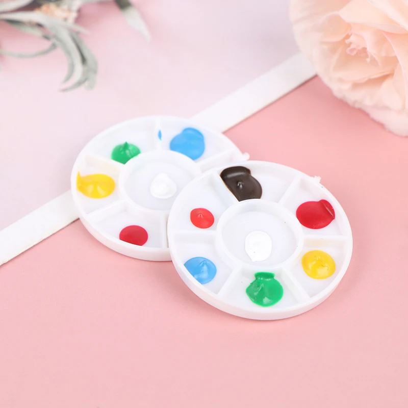 

2 Pcs 1:12 Dollhouse Mini Simulation Palette Props Pocket Furniture Accessories Miniature Doll House Furniture Drawing Board