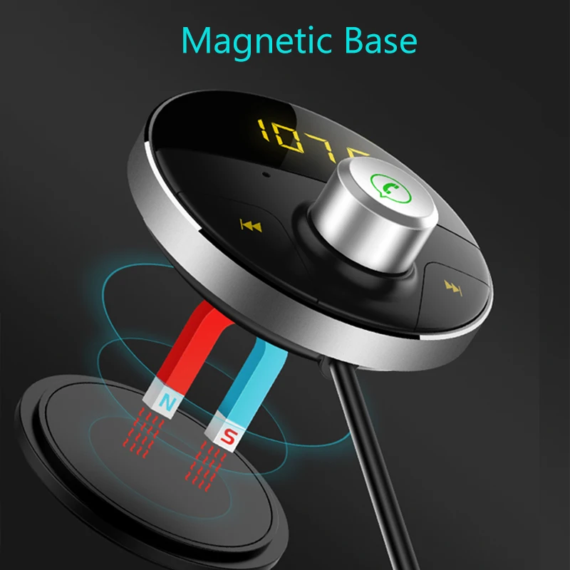 Автомобильный fm модулятор KORSEED Bluetooth mp3 плеер громкая связь USB SD TF карта FM