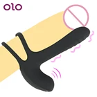 Вибрирующее кольцо OLO для мужчин, Стимулятор клитора, для задержки эякуляции, секс-игрушки для пар