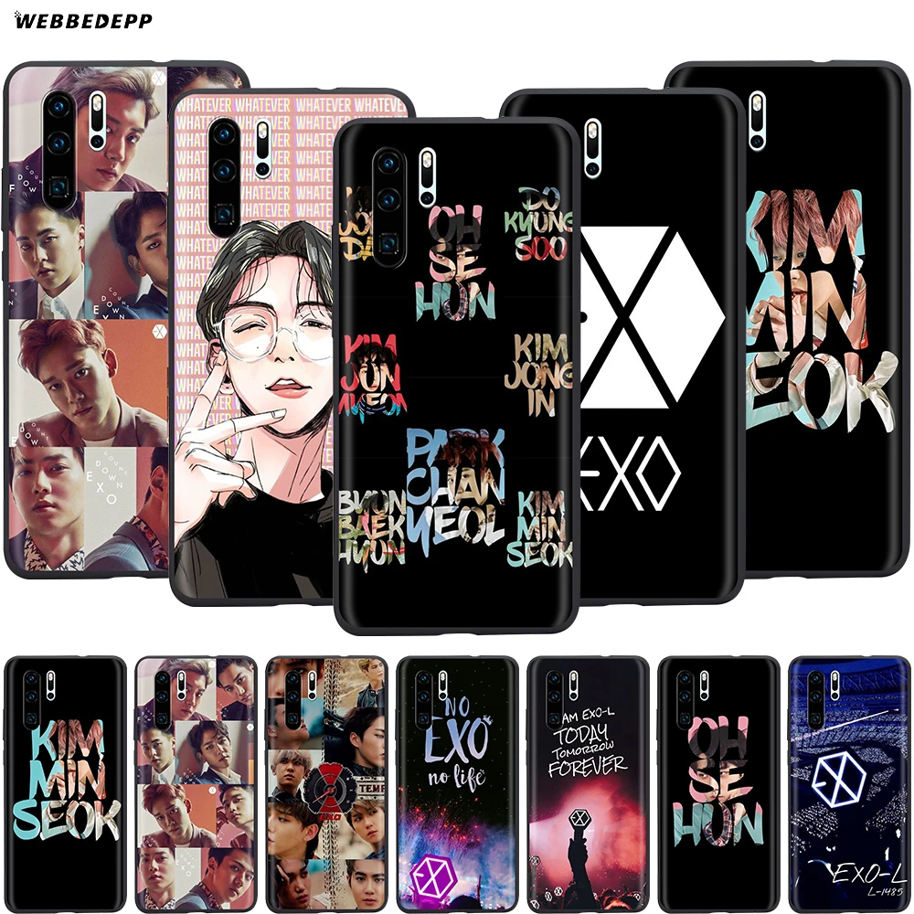 Webbedepp Kpop EXO чехол на удачу для Huawei P8 P9 P10 P20 P30 Lite Pro P Smart Z 2019 Mini|Бамперы| |