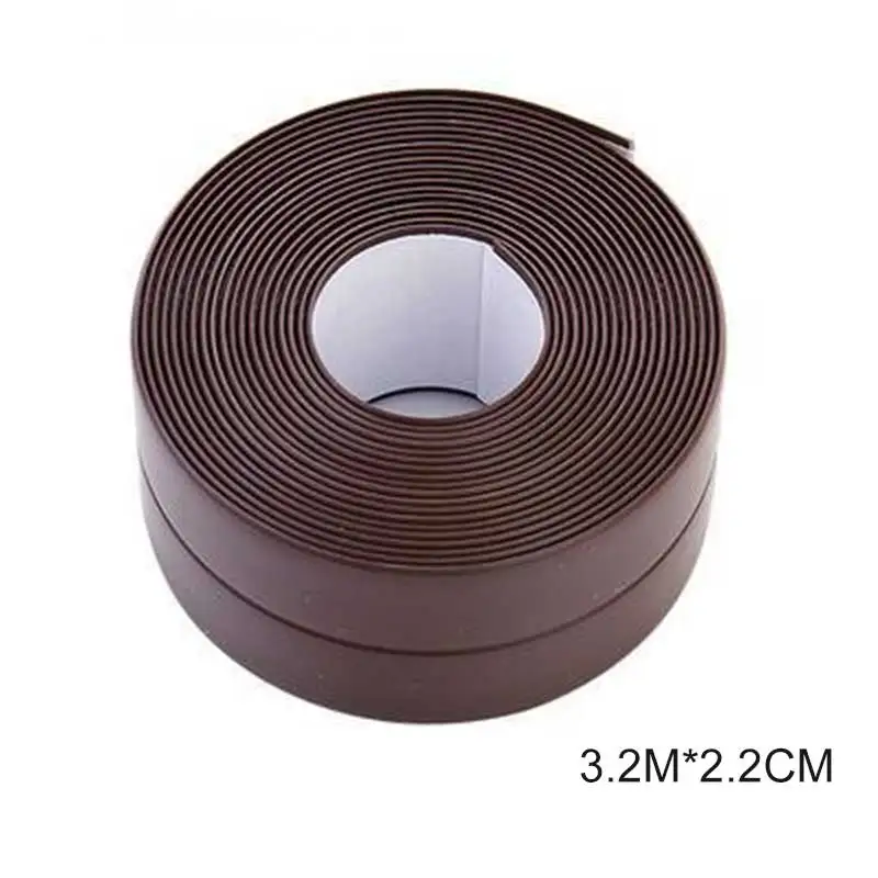 3.2Mx2.2cm Горячая самоклеющаяся лента для ванной, ванной, душевой, туалетной, кухонной стены, герметичная водостойкая клейкая лента FQ-ing - Цвет: 3.2Mx2.2cm
