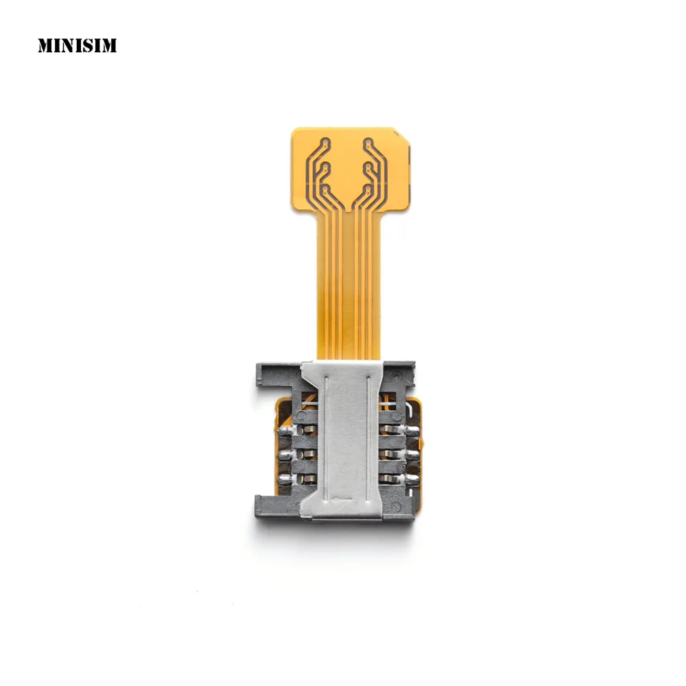 Mini Sim Универсальный двойной адаптер для sim-карты TF Гибридный слот для sim-карты Micro SD удлинитель Nano Cato аксессуары для телефонов Android - Цвет: Mini Sim
