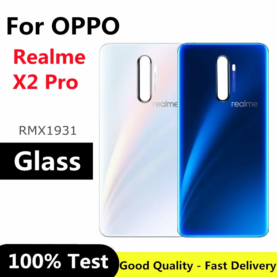 New Glass for Realme X2 Pro Back Cover Housing Door Rear Case For OPPO Realme X2 Pro Battery Cover enlarge