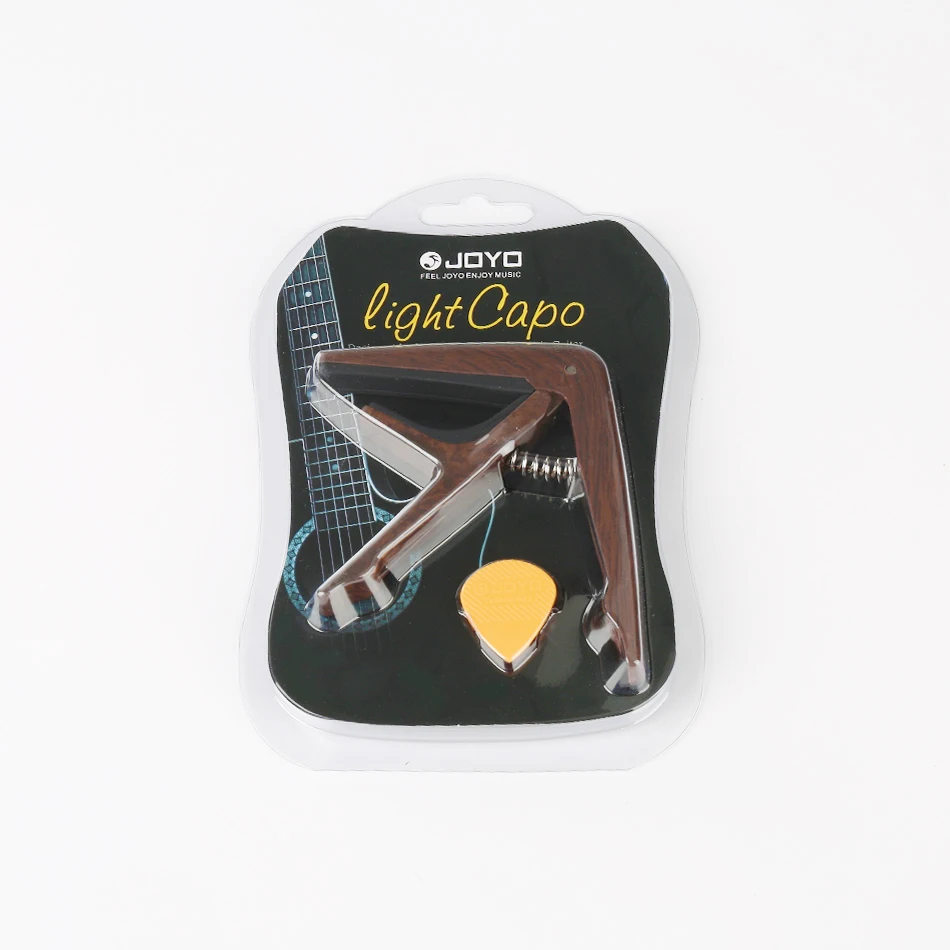 joyo jcp 01 holzmaserung licht gitarre capo quick change clamp key kunststoff stahl für akustische elektrische gitarre ukulele 1 geschenk pick fr