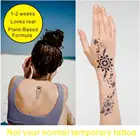 Полуперманентные поддельные татуировки из хны CWP GZ193 для рук и тела