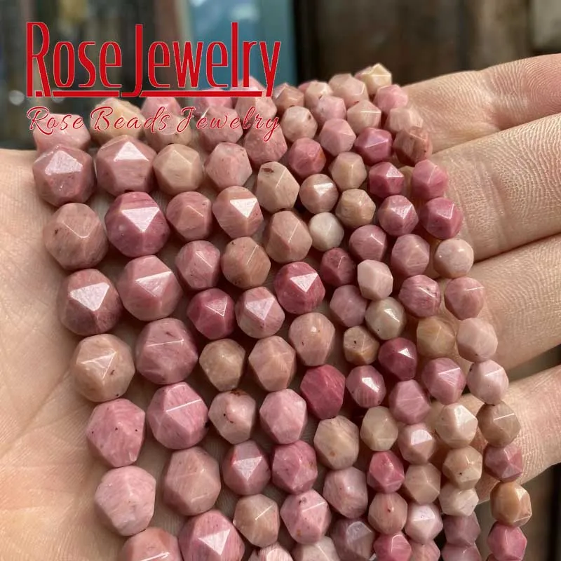 Натуральный граненый красный древесины свободные бусины Spacer Бусины для