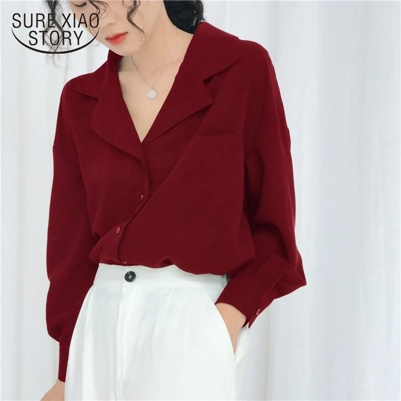 Весенне-осенние женские топы и блузки blusas mujer de moda 2021 женская блузка шифон длинные