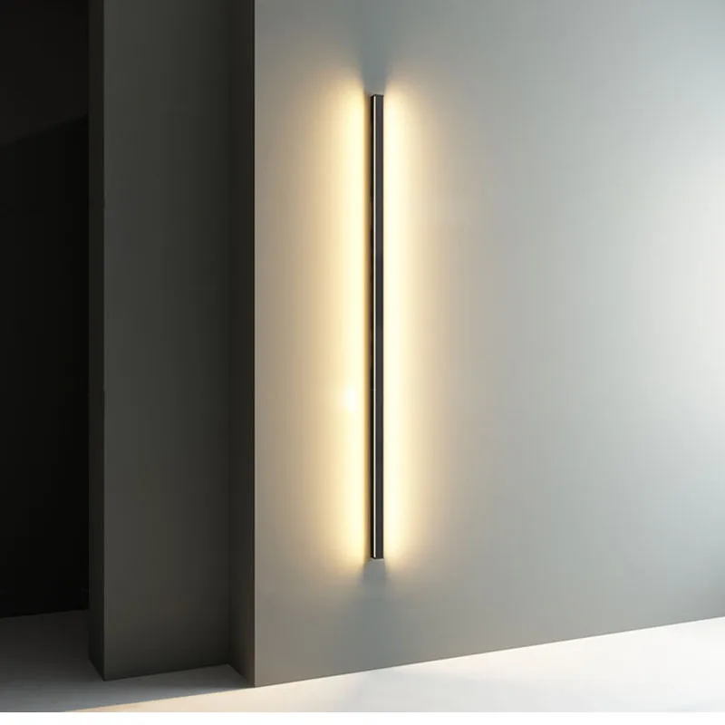 Minimalist Creative Long Wall Lamp ModernLED Wall Lamp  Living Room Bedside Aluminum  Wall light Ligting Sconce