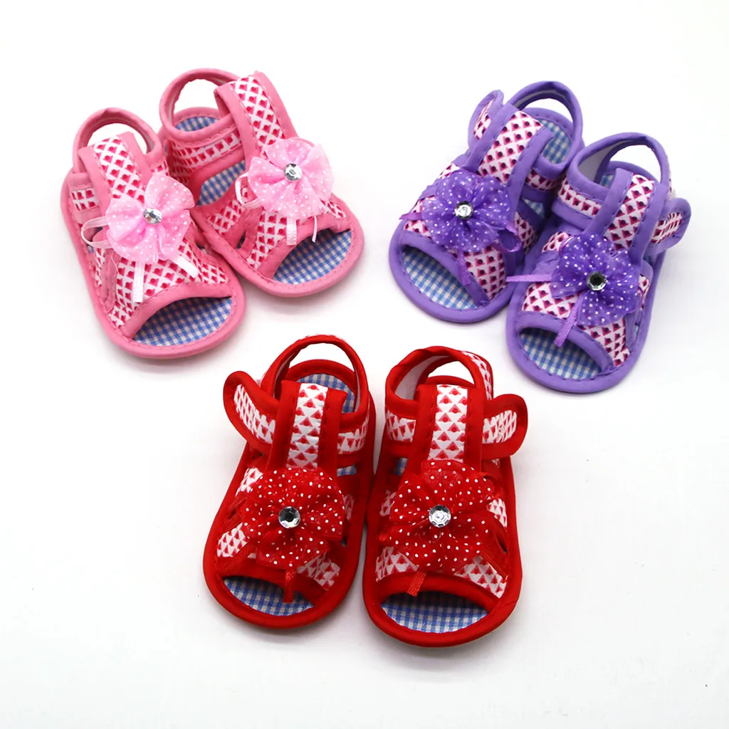 

Newborn Toddler Girls Sandals Baby Girl's Summer Shoes Kawaii Pink Embroidered Sandalias Bebes First Walkers Anti-Slip Sandals