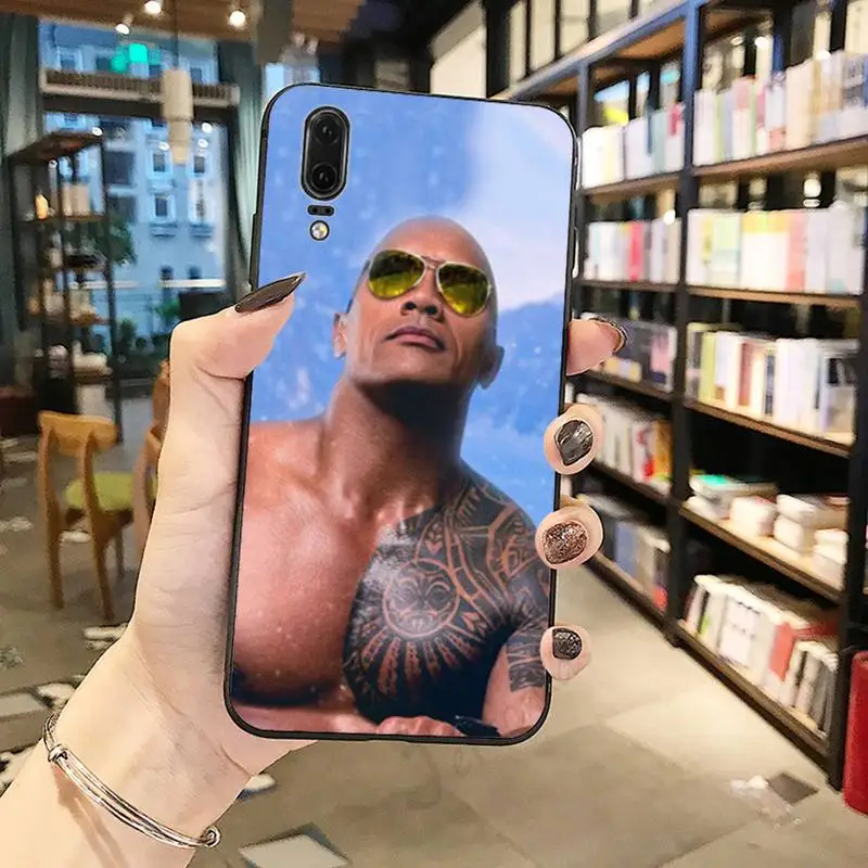 

Actor The Rock Dwayne Johnson luxury Anti-fall Phone Case For Huawei honor Mate P 10 20 30 40 Pro 10i 9 10 20 8 x Lite
