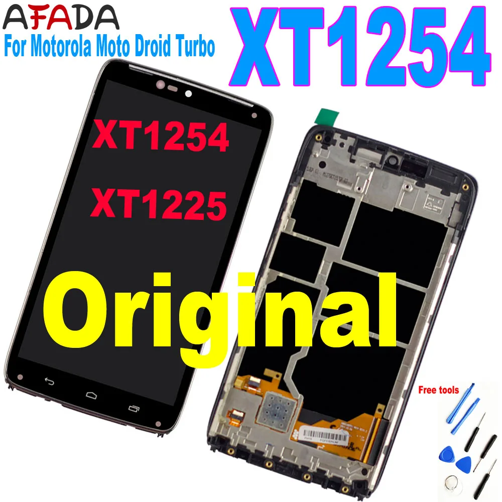 Оригинальный ЖК-дисплей для Motorola Moto Droid Turbo LCD XT1254 сенсорный экран дигитайзер в