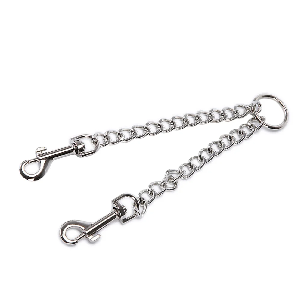 

Double Head Pet Pulling Rope Dog Puppy Stainless Iron Chain Strap Pet Supplies