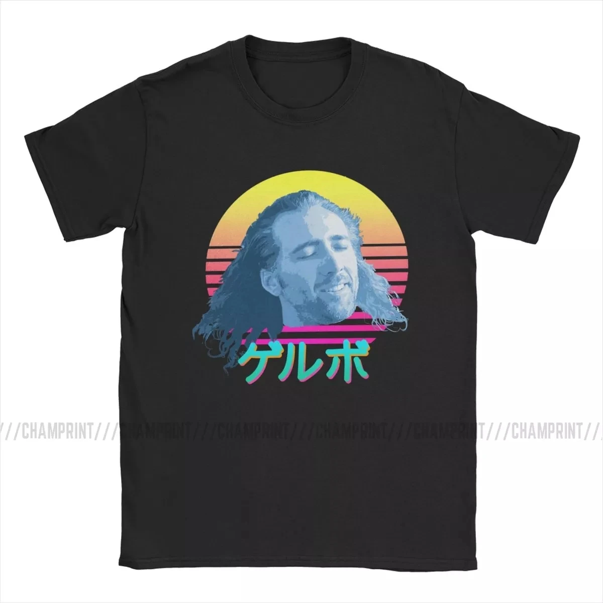

Nicolas Cage T-Shirt Men's Funny Meme Vintage Cotton Tees Crew Neck Short Sleeve T Shirts Plus Size Clothes