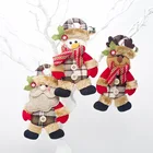 Украшения для рождественской елки, креативная тканевая кукла Санта-Клауса, подвесная гирлянда, подвески, рождественские украшения для дома, украшения