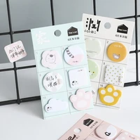 kawaii chubby cat mark self adhesive memo pad sticky notes to do list planner sticker decor stationery school office supplies