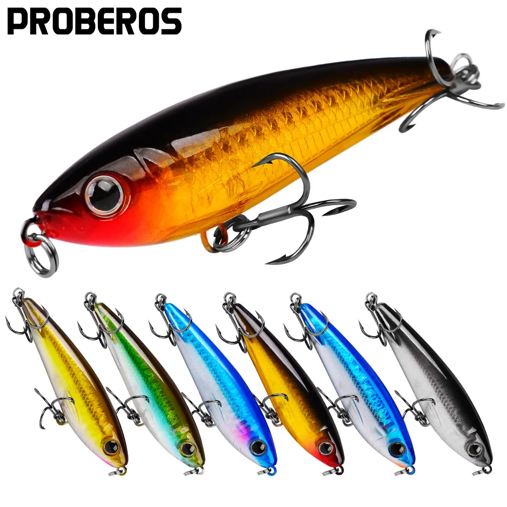 

PRO BEROS Noise Series Sinking Wobblers 8.5cm 11.5g 6 Colors Fishing Lures With Hook Artificial Hard Bait For Fishing Bass Pike