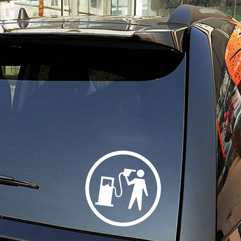 

Interesting Gas Fuel Car Sticker Windshield Bumper Motorcycle Helmet Decal High Quality KK Vinyl Cover Scratches Waterproof PVC