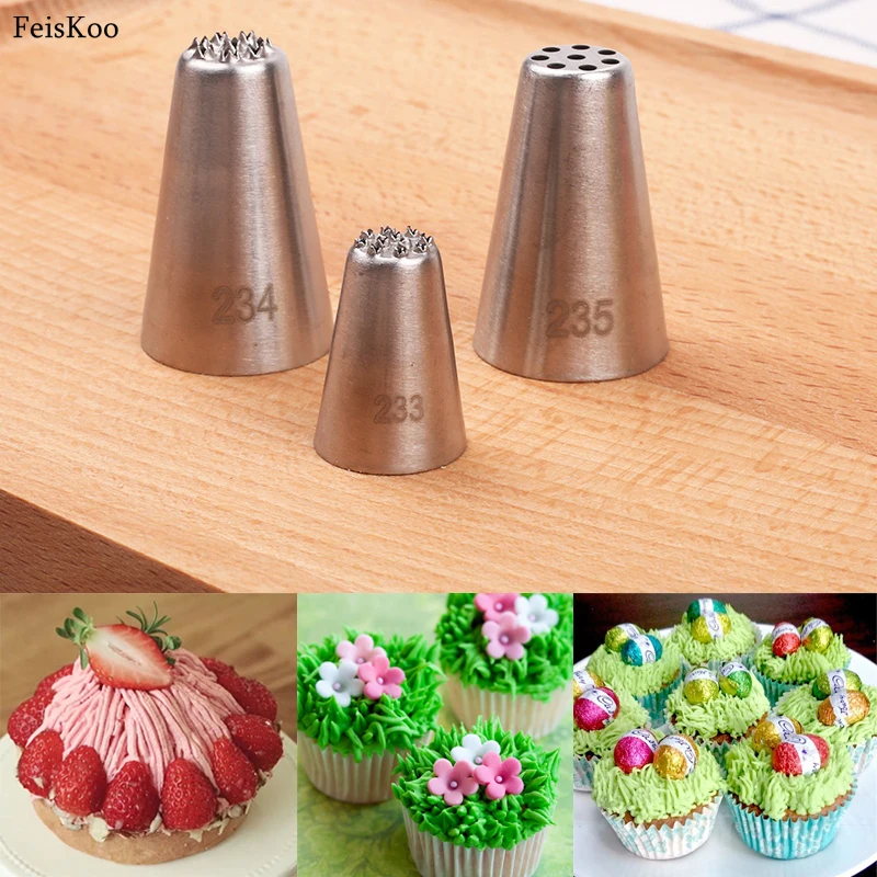 Кондитерские насадки из нержавеющей стали для крема травы глазури украшения