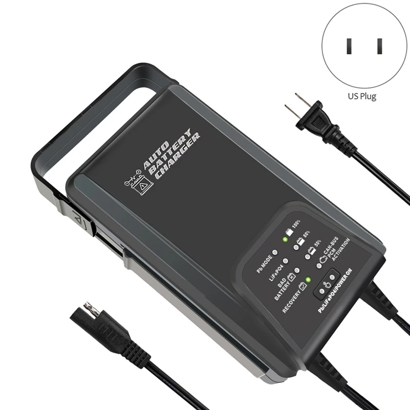 12V3.8ALead-Acid GEL AGM Lithium Iron Battery Motorcycle Car 9-Stage Charger Repair Maintenance US Plug | Автомобили и мотоциклы