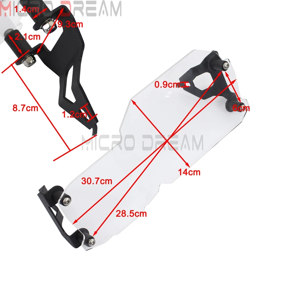 Передняя Защитная крышка для мотоциклетного светильника прозрачный протектор