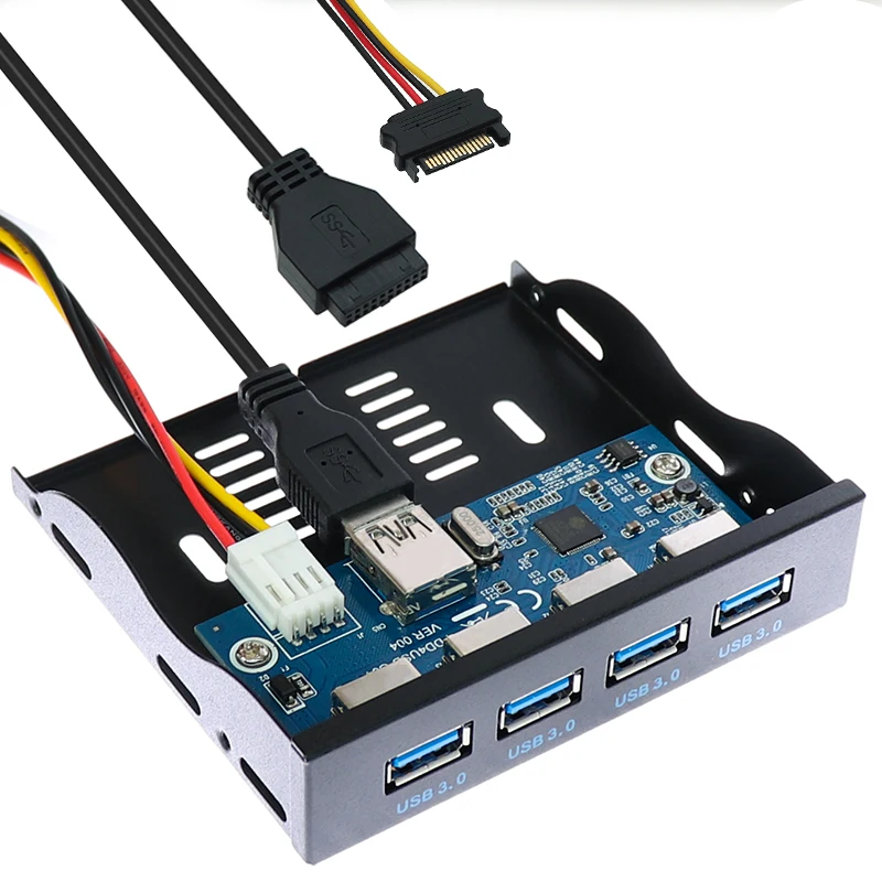 19 + 1 20Pin 4 порта USB 3 0 Передняя панель комбинированный кронштейн USB3.0 хаб адаптер для