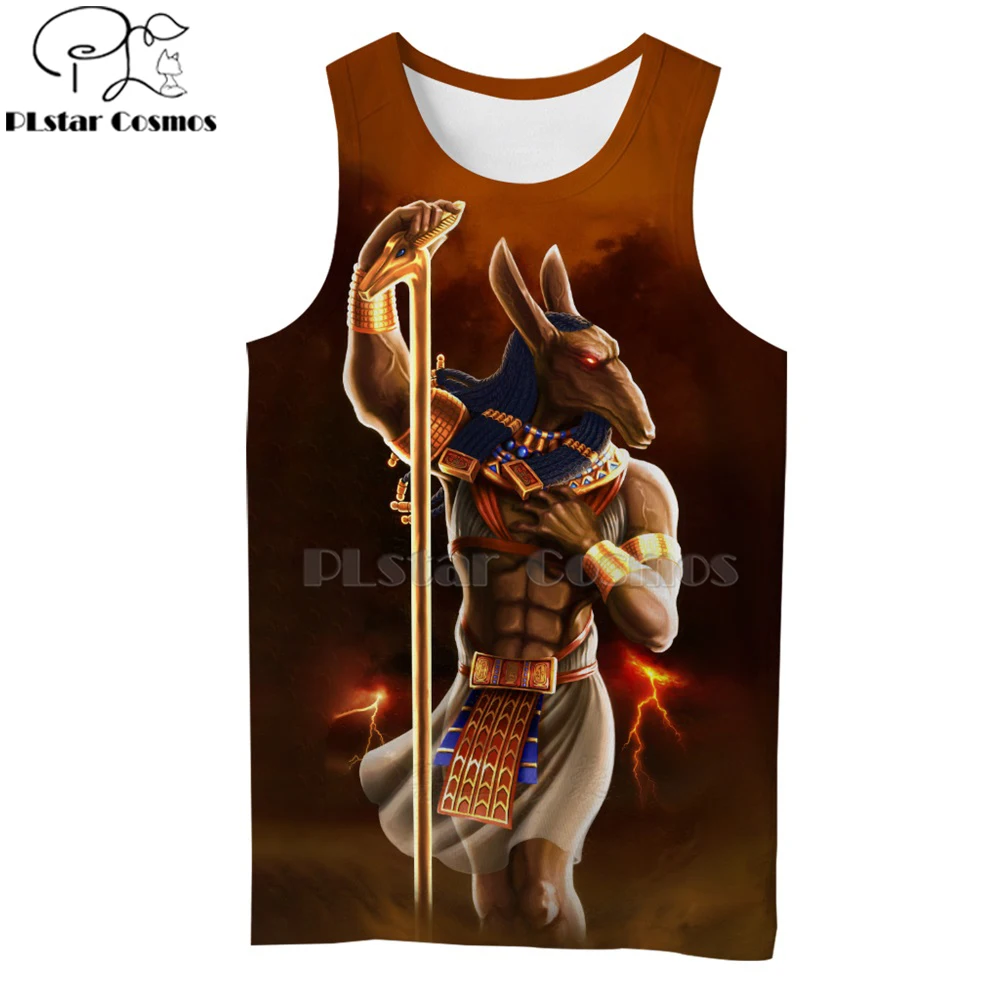 Жилет мужской/женский PLstar Cosmos Horus летняя безрукавка унисекс с принтом лица