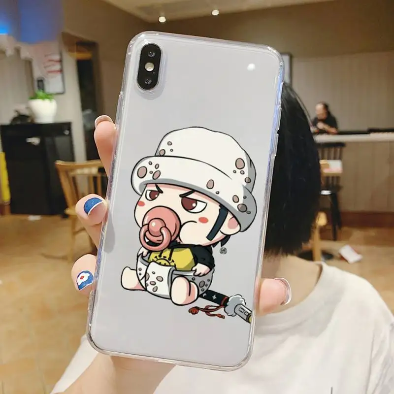 

one piece anime cute funny Phone Case Transparent soft For iphone 5 5s 5c se 6 6s 7 8 11 12 plus mini x xs xr pro max