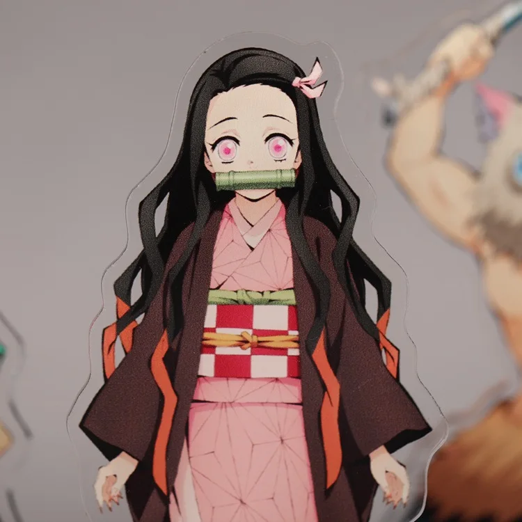 Demon Slayer косплей реквизит Настольный Декор Kimetsu no Yaiba Kamado Tanjirou Kamado Nezuko фигурка модель акриловая подставка подарок