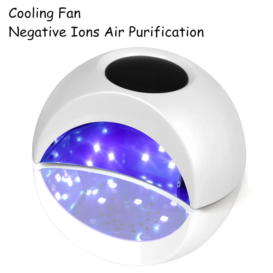 

Лампа для ногтей маникюрная Сушка УФ-гель для ногтей с охлаждающим вентилятором очистка воздуха отрицательными ионами