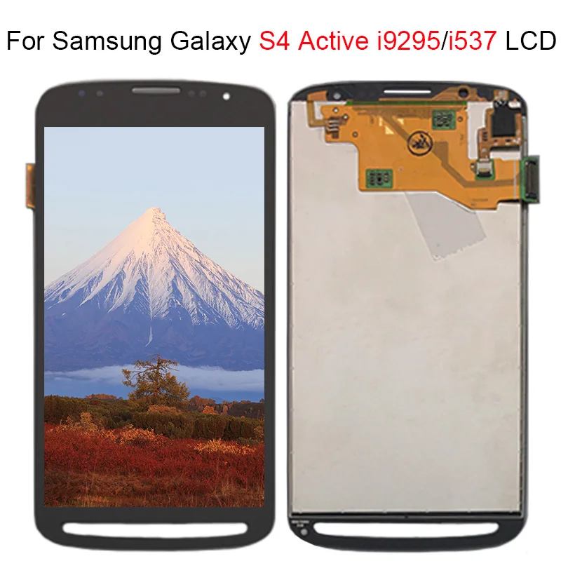 Новый ЖК дисплей S4 Active i9295 i537 100% протестированный рабочий сенсорный экран в сборе
