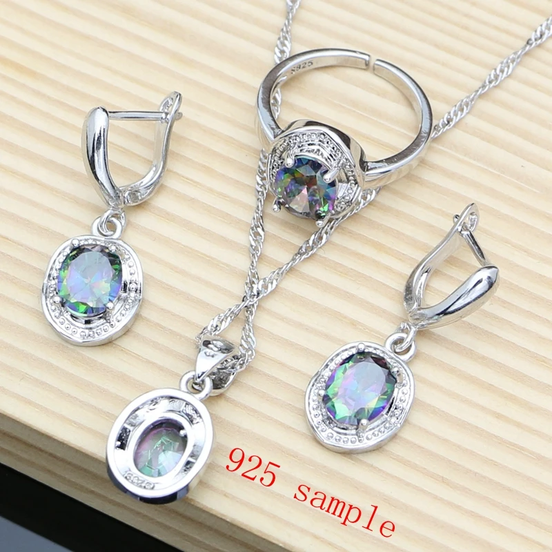 Комплект из колье серёг и браслета серебра 925 пробы | Украшения аксессуары