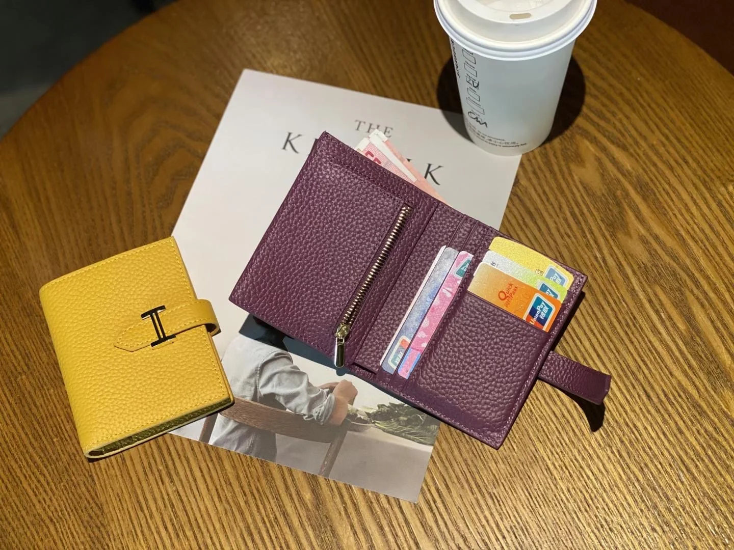 

Genuine Leather Womens Luxury Design Wallets Purse Fashion Long Money Bag Phone Card Holder Clutch 2021 Gold