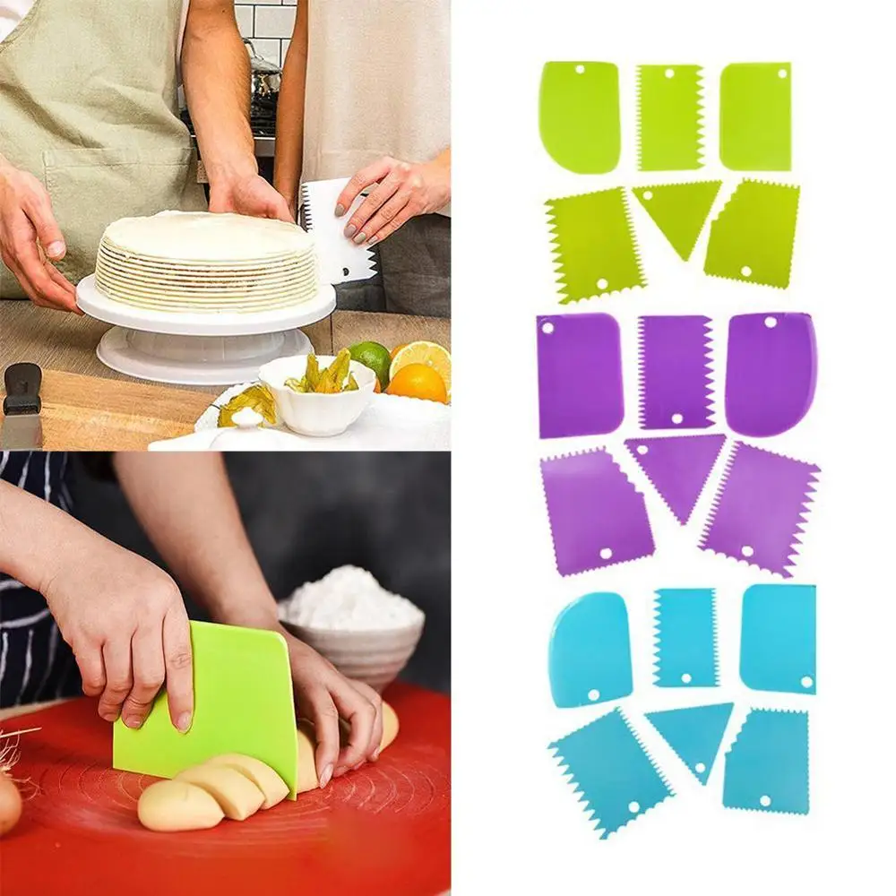 6 Шт Нерегулярные Край зубов DIY скребок для украшения торта помадка кондитерские