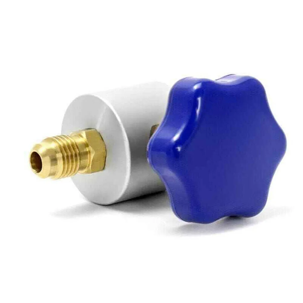 

Self Sealing R134A Air Conditioning Valve Refrigerant Dispenser F A/C Freon Charging Brass Adapter Car Quick Coupler Connector