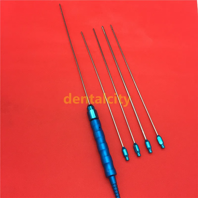Новые Liposuction Cannulas набор из 5 штук с ручкой Liposuction инструменты оборудование для красоты