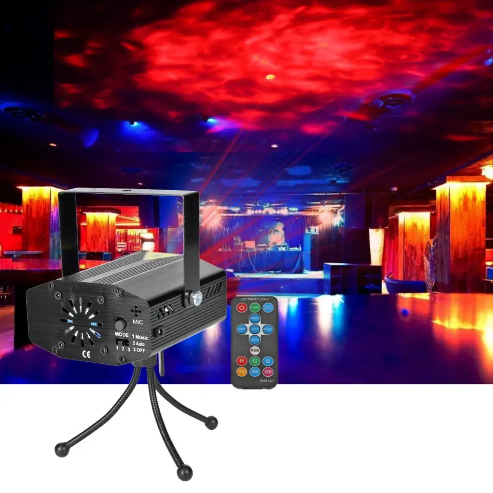 48LED сценический светильник RGB красочные вращающиеся KTV бар вечерние DJ диско Эффект светильник сценический светильник вечерние узор светильник ing проектор душ
