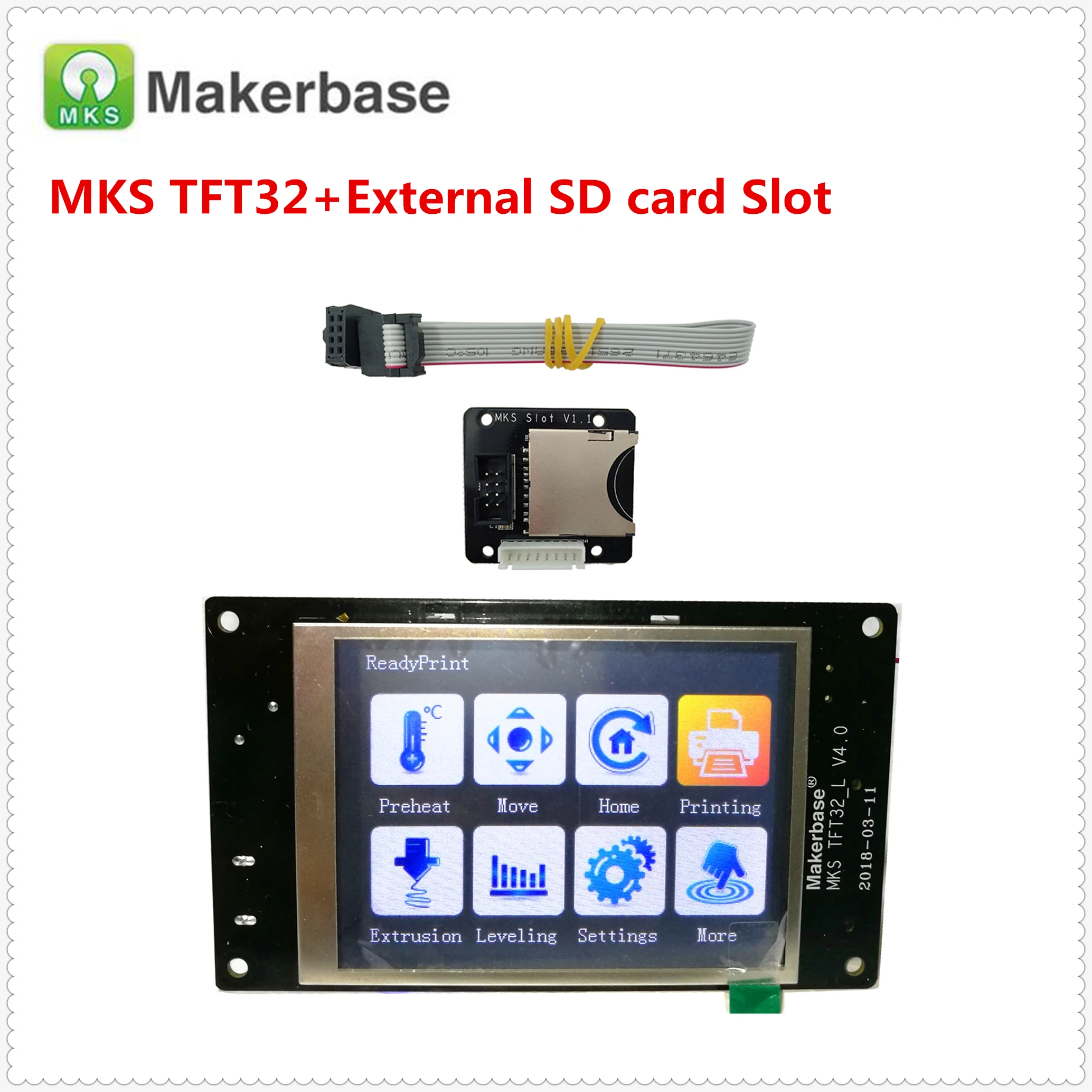 Модуль MKS TFT32 V4.0 с сенсорным экраном и ЖК дисплеем|Детали аксессуары для