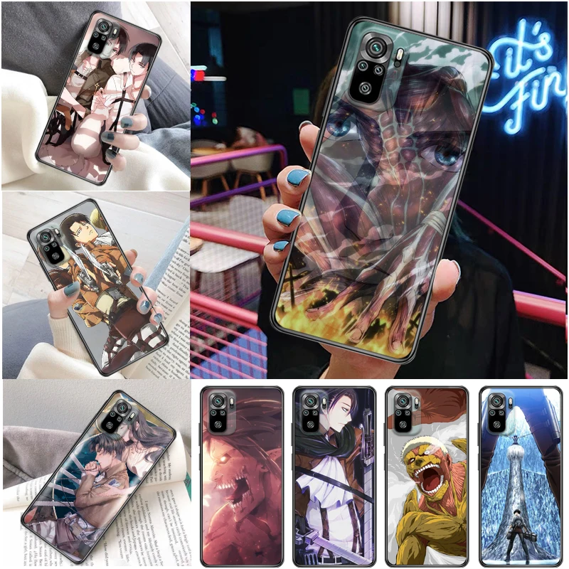

Attack On Titan Armin Arlert Levi Mikasa Ackerman Eren Jager Phone Case For Xiaomi Redmi Note 10 10T Pro 5G Funda Carcasa Coque