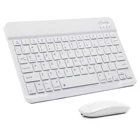 Bluetooth клавиатура и мышь комбинированная перезаряжаемая портативная беспроводная клавиатура мышь набор для Apple iPad iPhone Android ios xiaomi