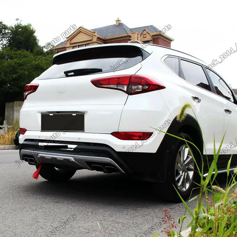 Авто задний бампер ABS защита от столкновений спойлер для Hyundai Tucson 2015 2016 2017